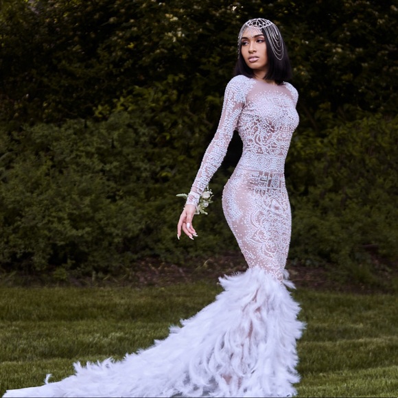 Feather Prom Dresses